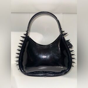 Coachtopia Crinkle Patent Coachtopia Leather With Spikes All Over Ergo